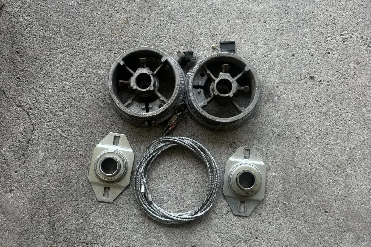 Professional garage door cable repair work