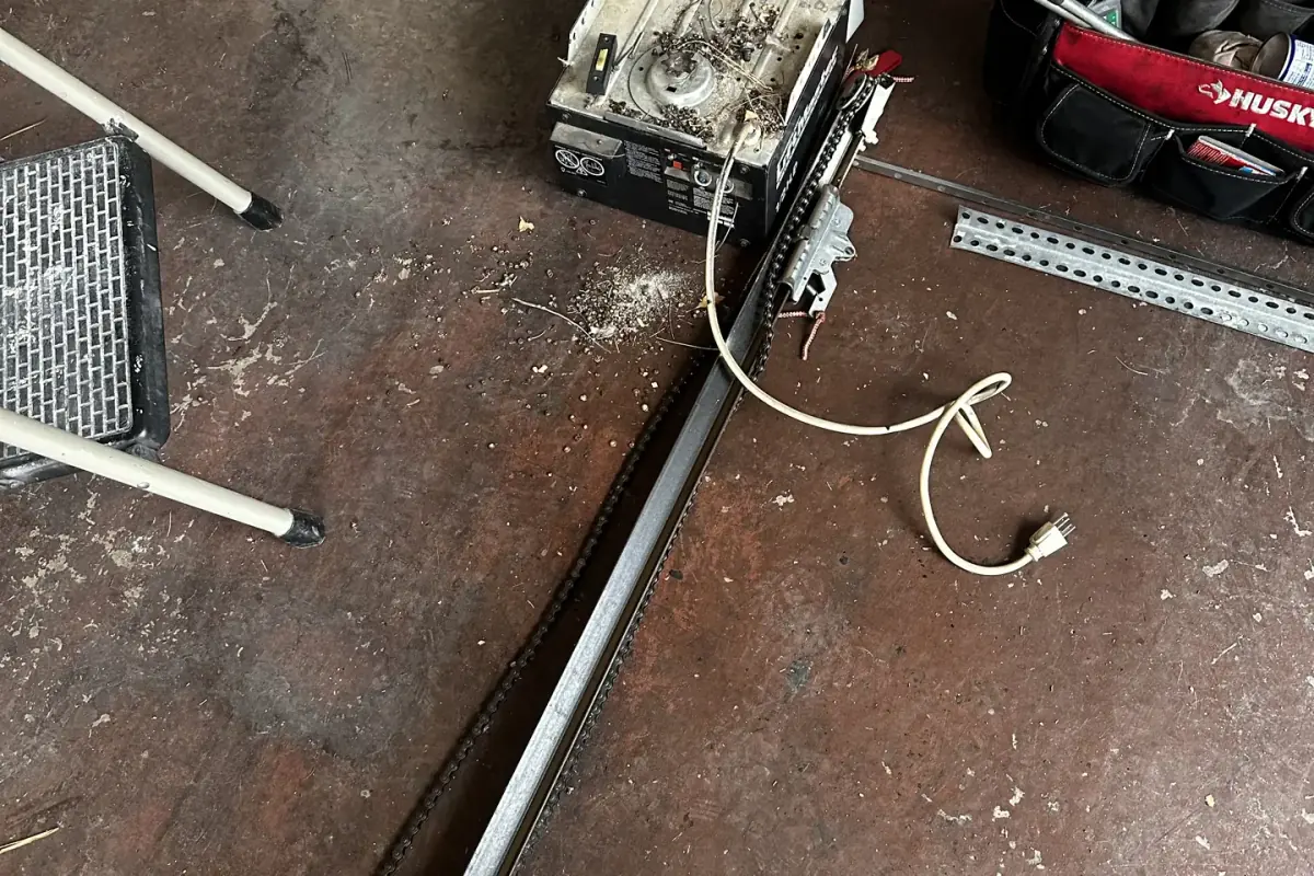Professional garage door opener repair work