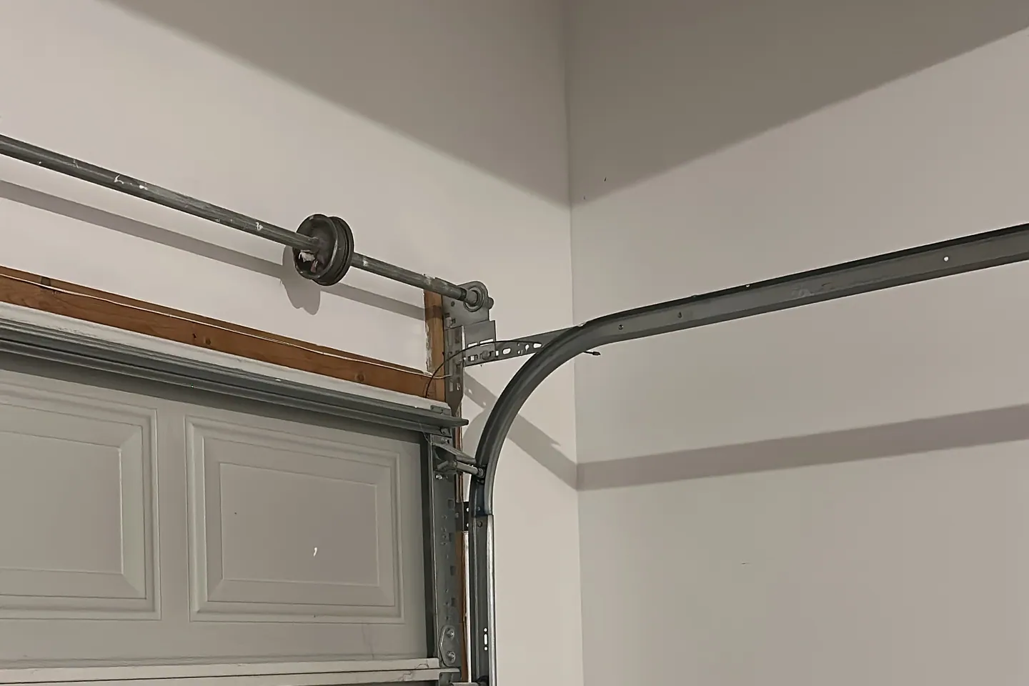 Professional garage door repair work