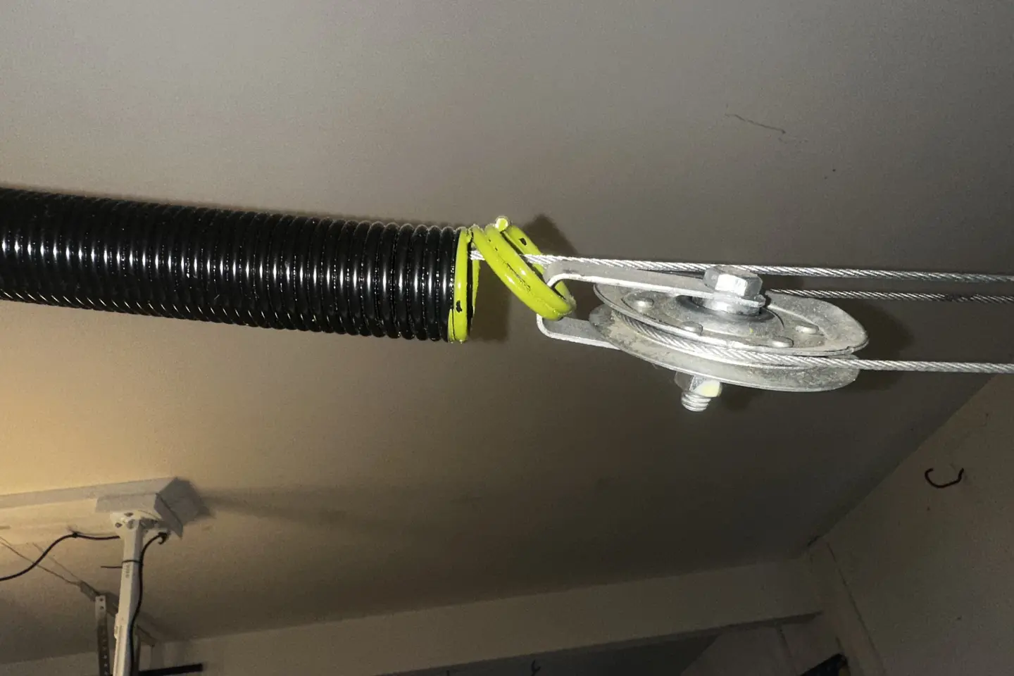 Professional garage door repair work